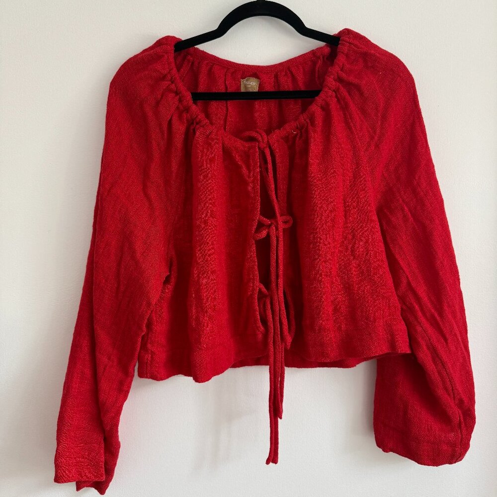 Free People Lace-Up top